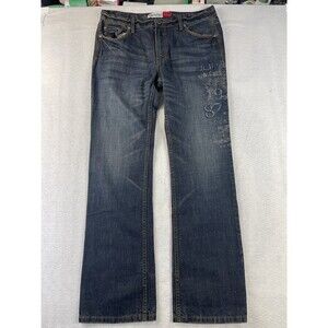 Aeropostale Jeans Men’s 34x34 Dark Blue Driggs Slim Bootcut Denim